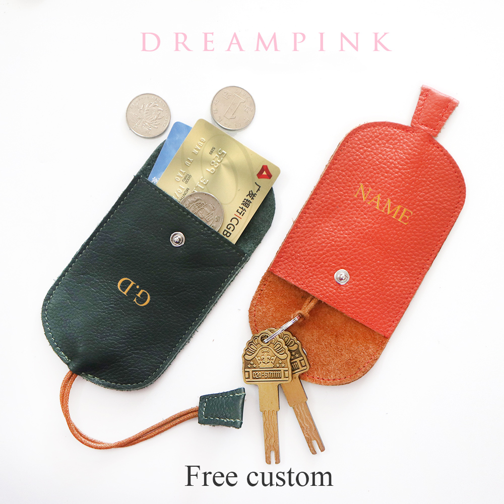 Monogram Keychain Leather - Livre Monograma Couro Carteira Chave, letras