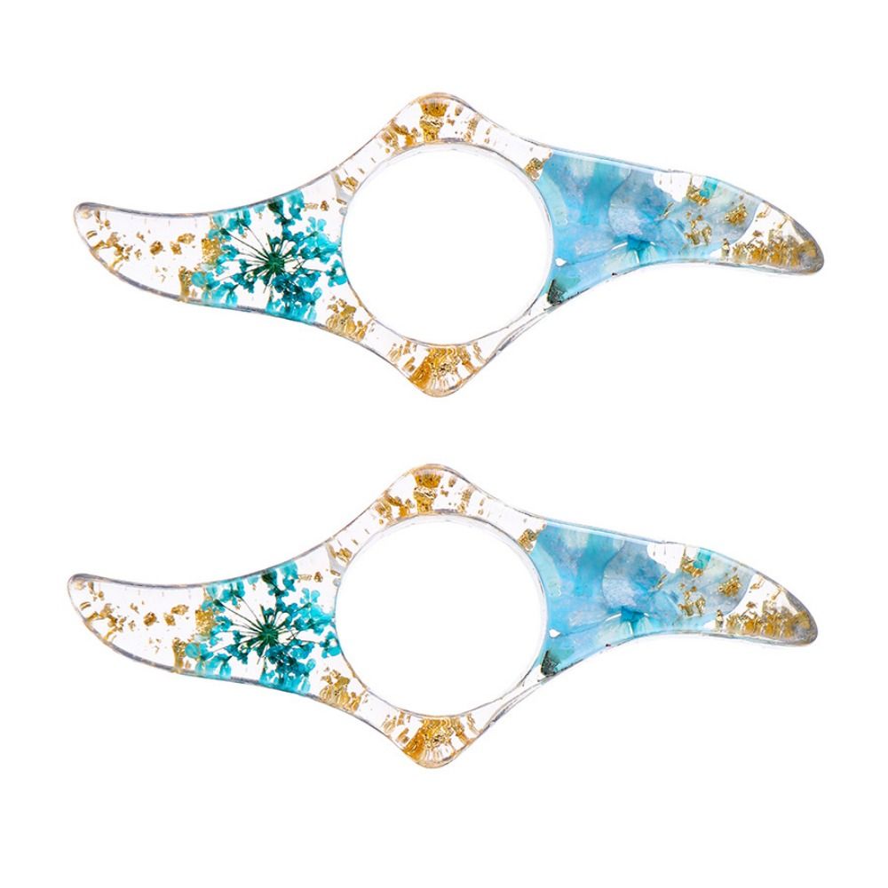 Dried Flower Bookmark - Acrílico polegar livro suporte flor seca