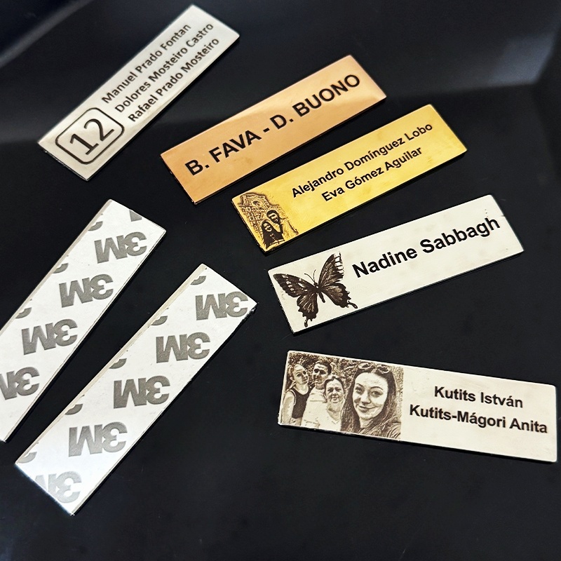 Personalized Name Box - Placa de Identificação Personalizada em Metal