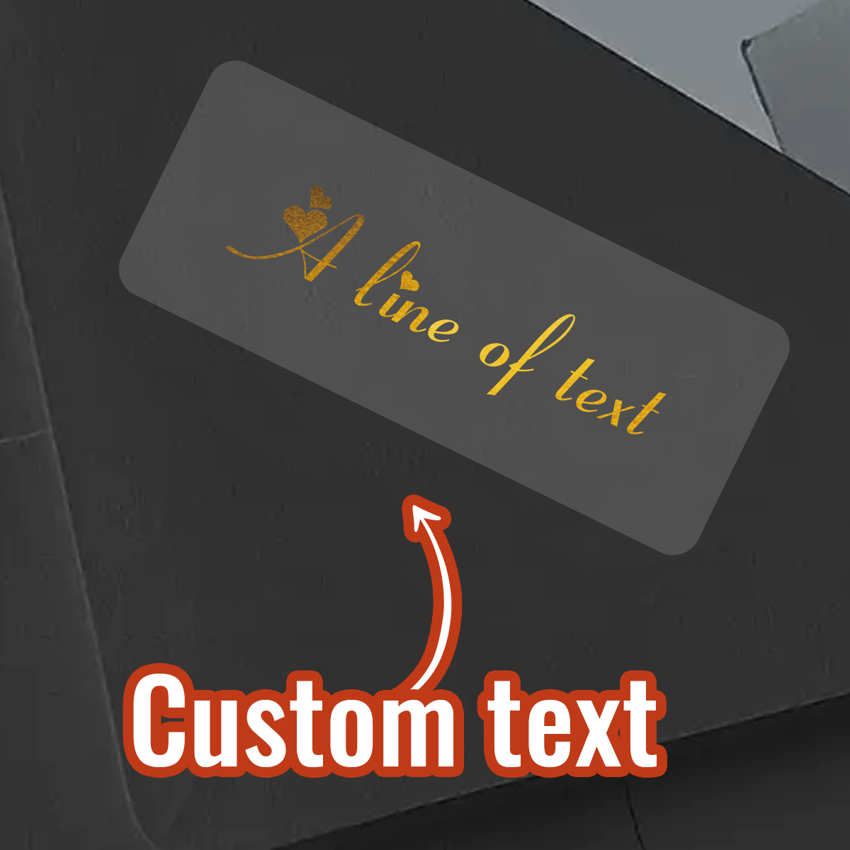 Personalised Candle Label - Adesivos Retangulares Transparentes com Texto Personalizado,