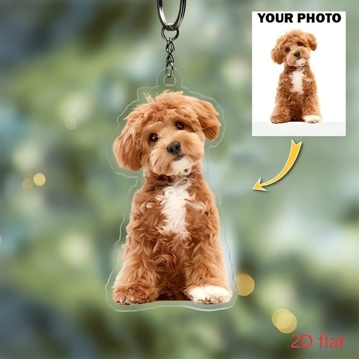 Pet Portrait Custom - Chaveiro Personalizado com Foto – Chaveiro