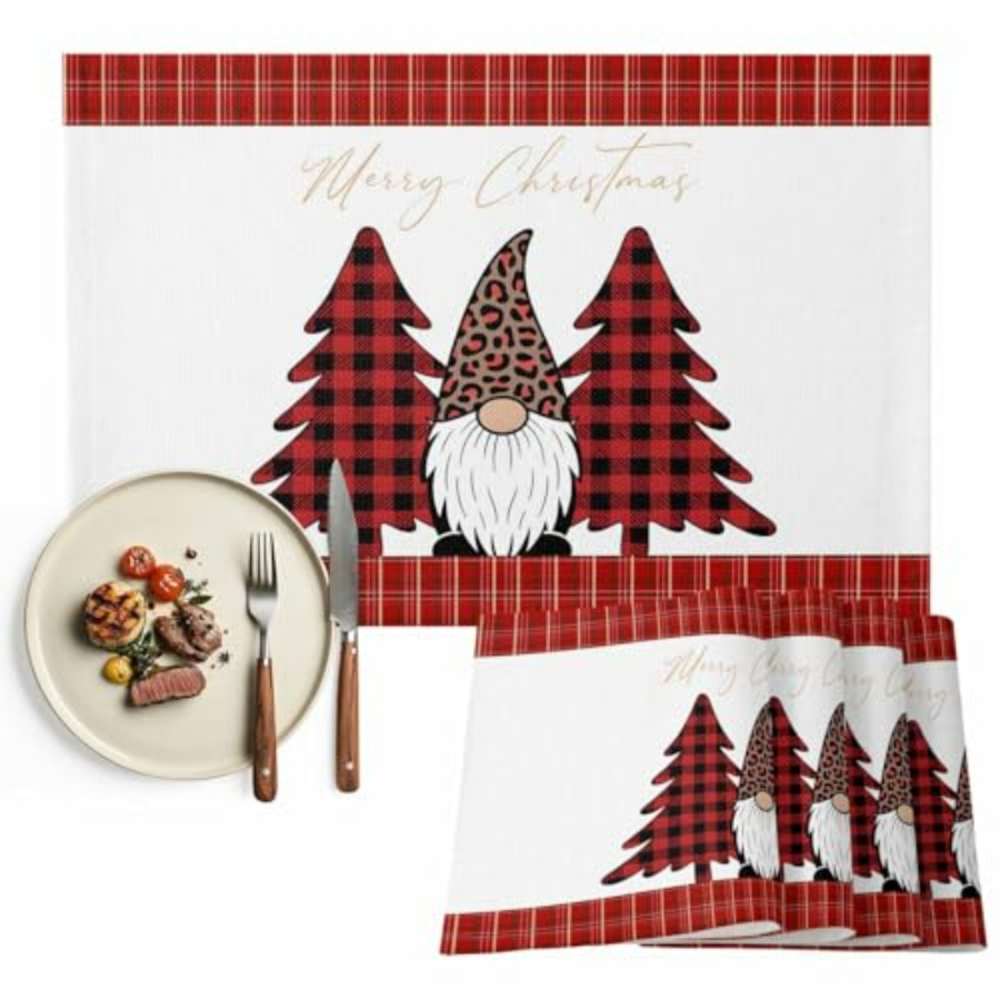 Family Tree Print - Conjunto de 4 Sousplats de Natal
