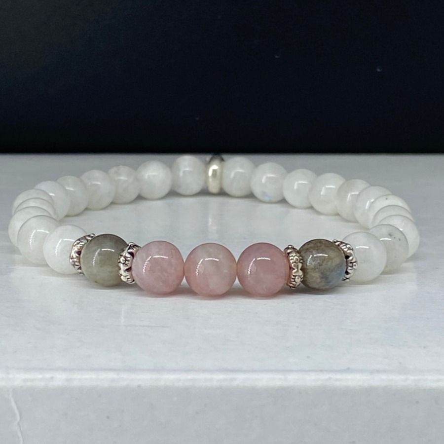 Coordinates Bracelet - Nova pulseira de pedra da lua,