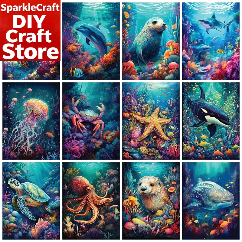 Photo Mosaic Print - Kit de pintura com diamantes redondos