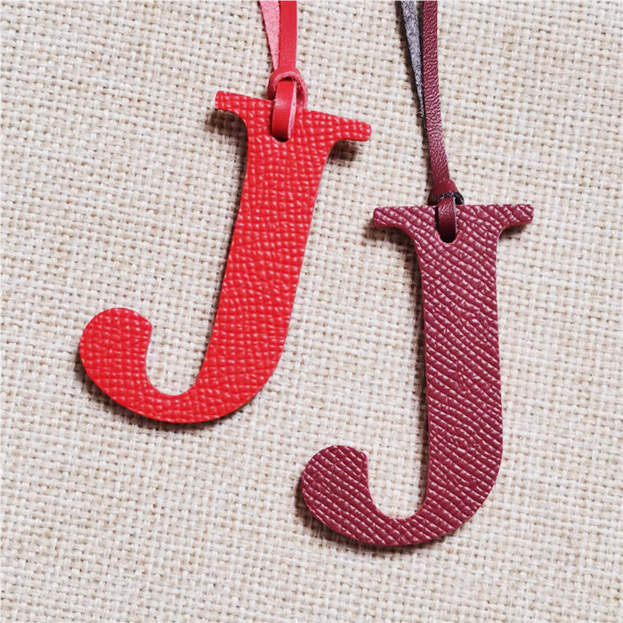 Monogram Keychain Leather - Letra em inglês h i j