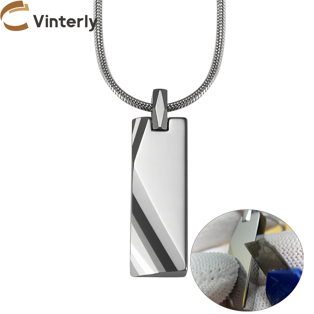 Name Necklace Custom - Pingentes de carboneto de tungstênio personalizados