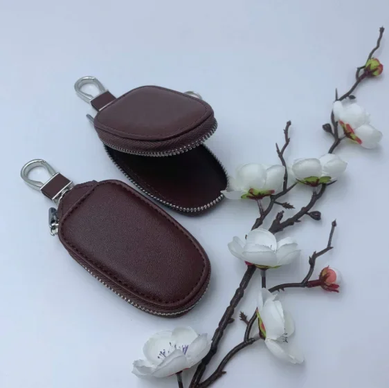 Monogram Keychain Leather - Porta-chaves de carro em couro PU