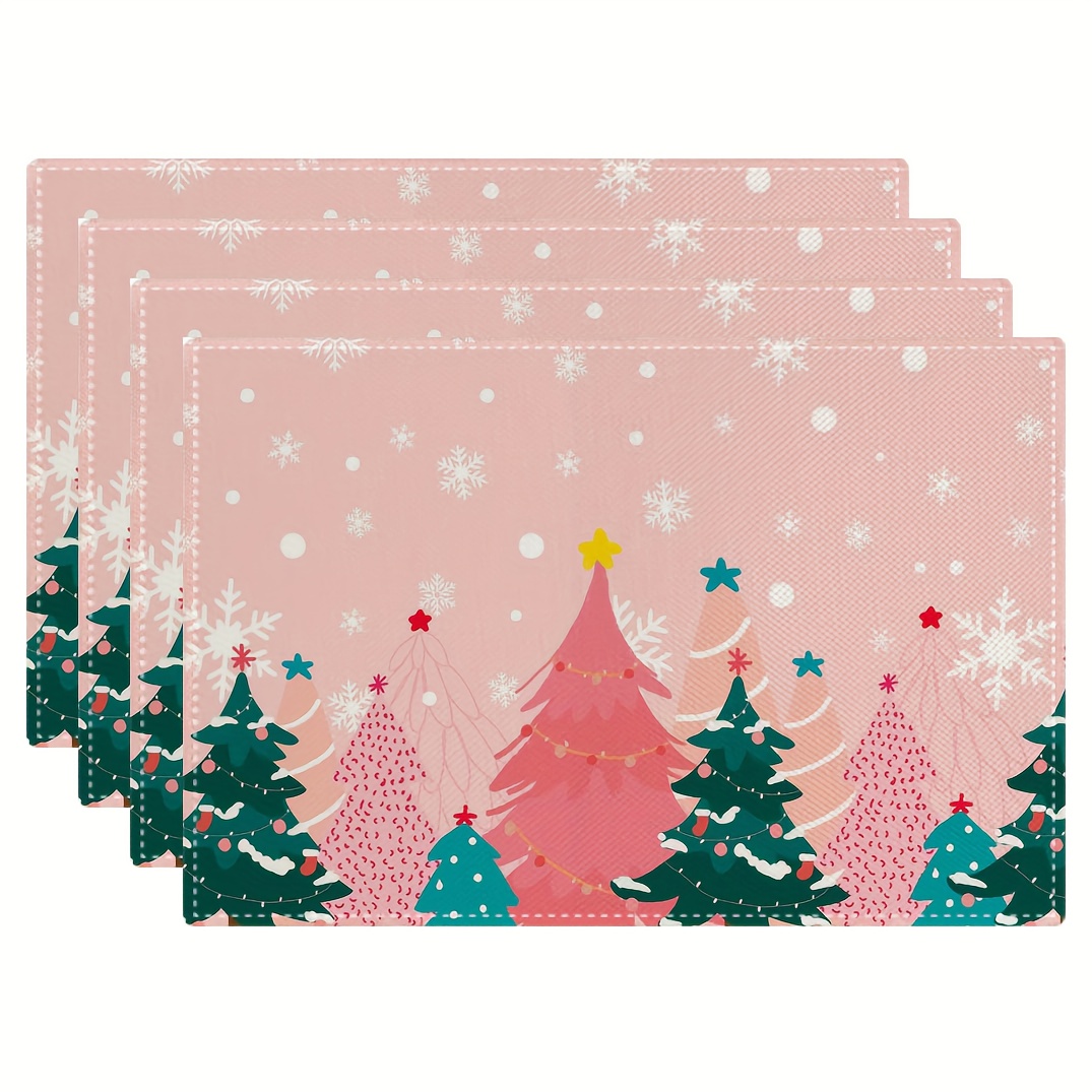 Family Tree Print - Sousplats Impressos com Árvore de Natal