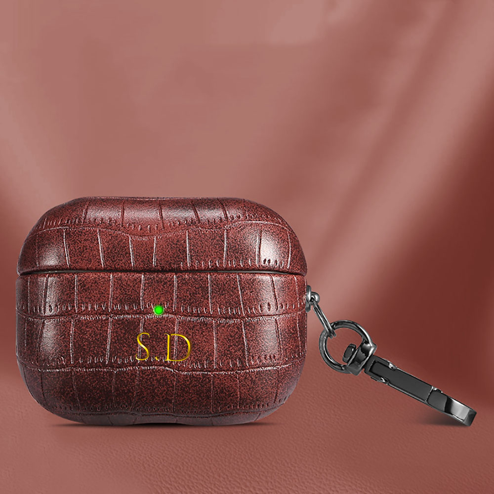 Para airpods 1 2 3 4 pro 2 lux - Monogram Keychain Leather avaliação e preço