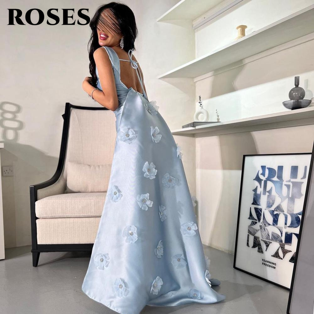 Rosas céu azul 3d flores vesti - Custom Night Sky avaliação e preço