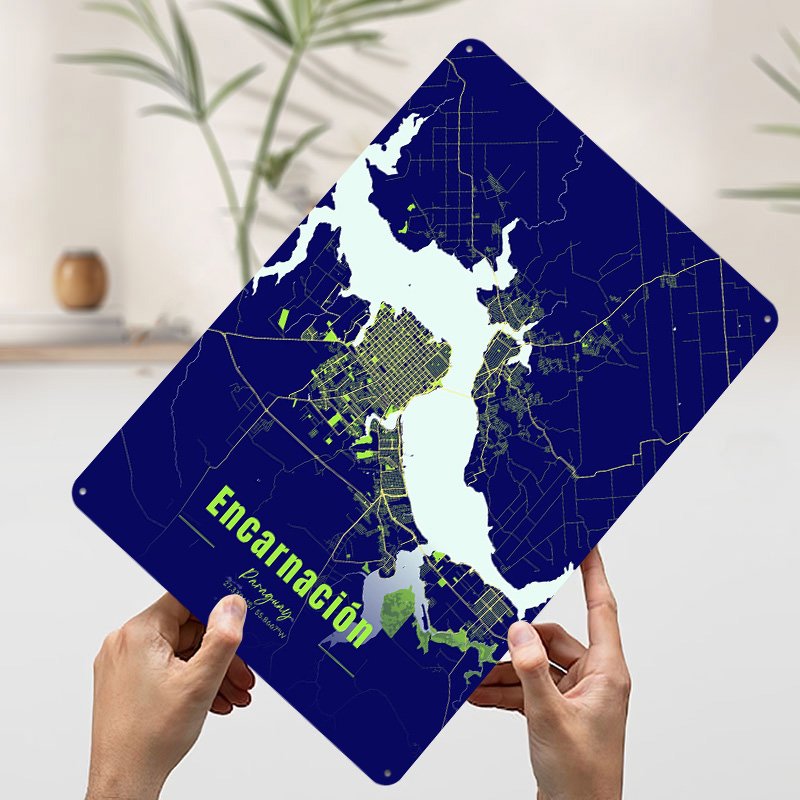 Decoração Encarnada: Itens de  - Custom Map Poster avaliação e preço