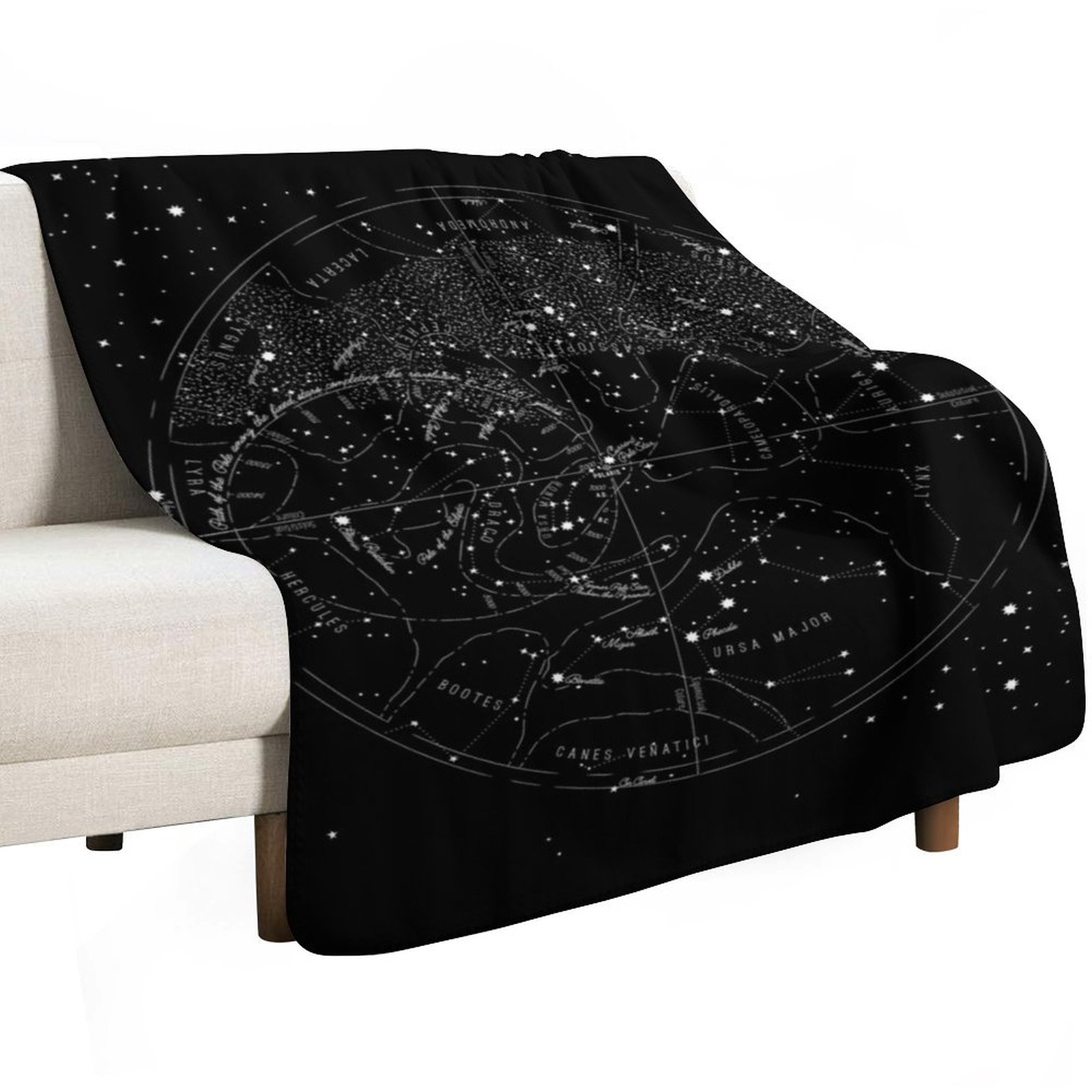 Manta Decorativa Vintage com D - Custom Star Map avaliação e preço
