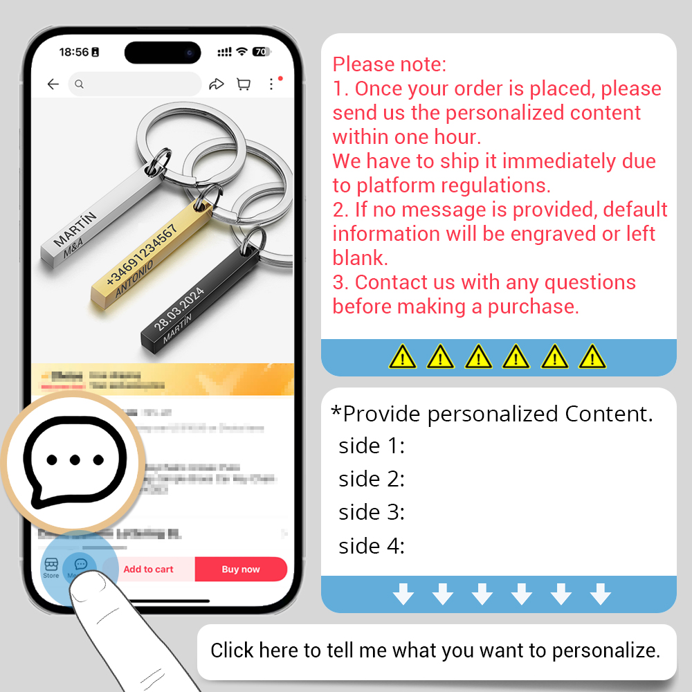 Chaveiros personalizados de aç - Initial Ring Custom avaliação e preço