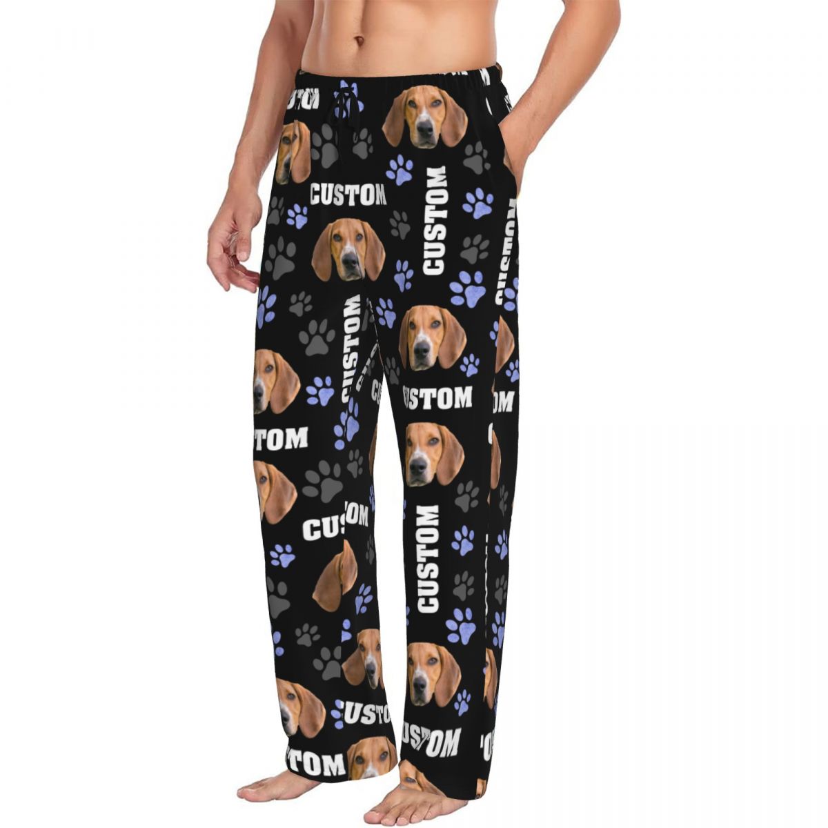 Calça de pijama masculina com  - Pet Portrait Custom avaliação e preço