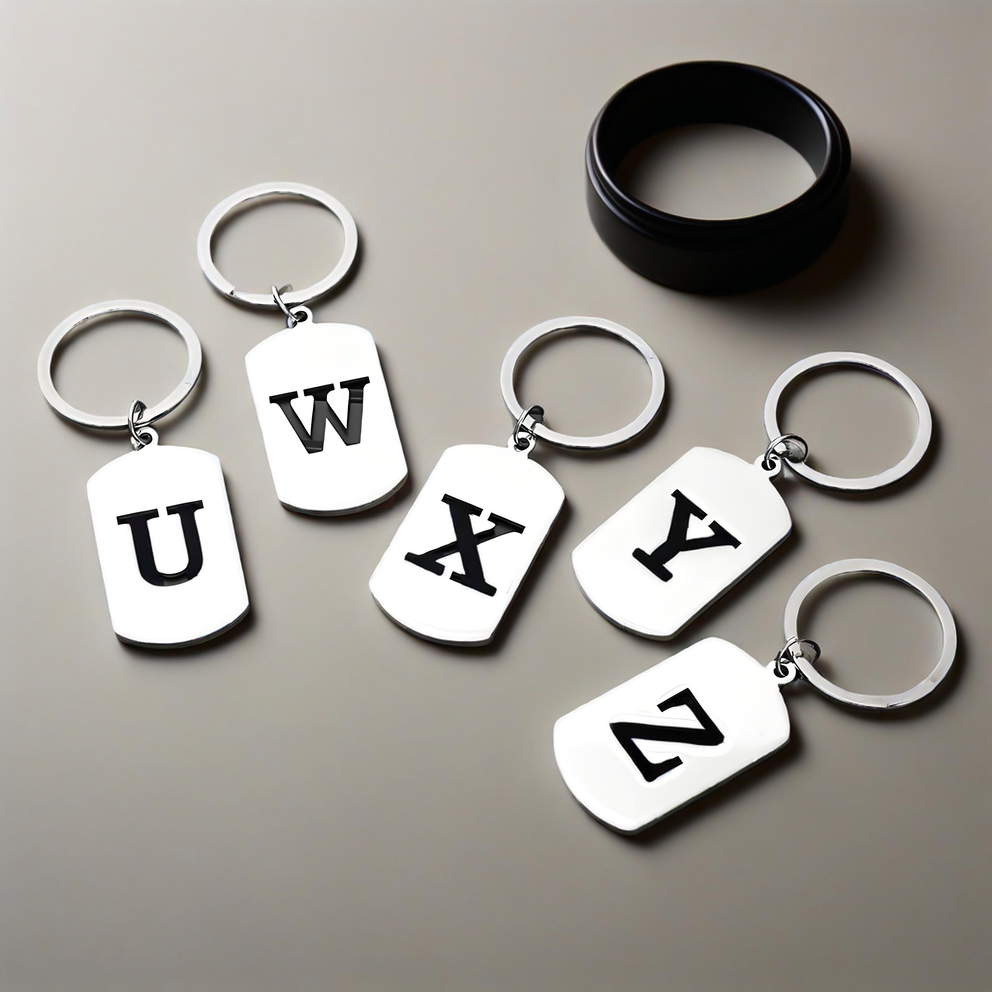 Chaveiro com letra inicial per - Initial Ring Custom avaliação e preço