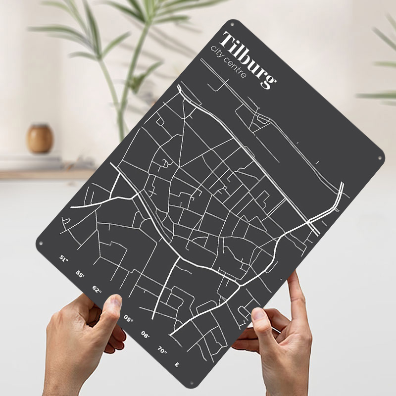 Mapa do Centro da Cidade de Ti - Custom Map Poster avaliação e preço
