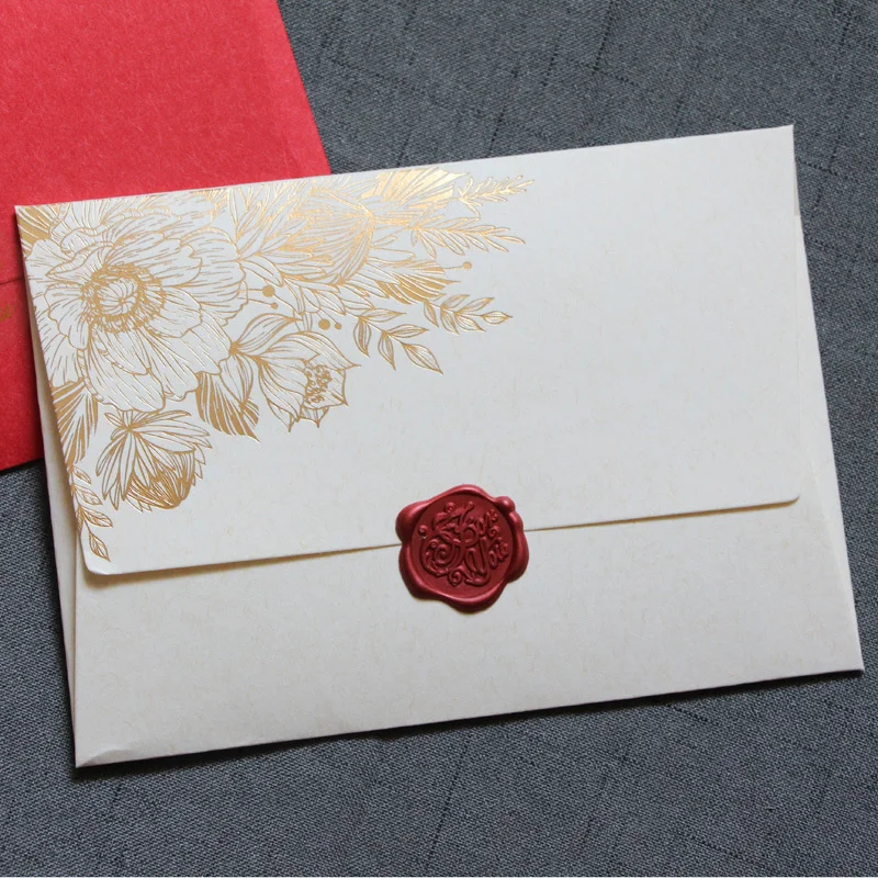 10 unidades/pacote envelopes d - Wax Seal Letter Kit avaliação e preço