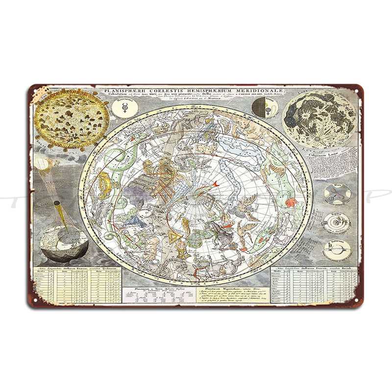 Mapa Estelar do Céu Sul, Placa - Custom Star Map avaliação e preço