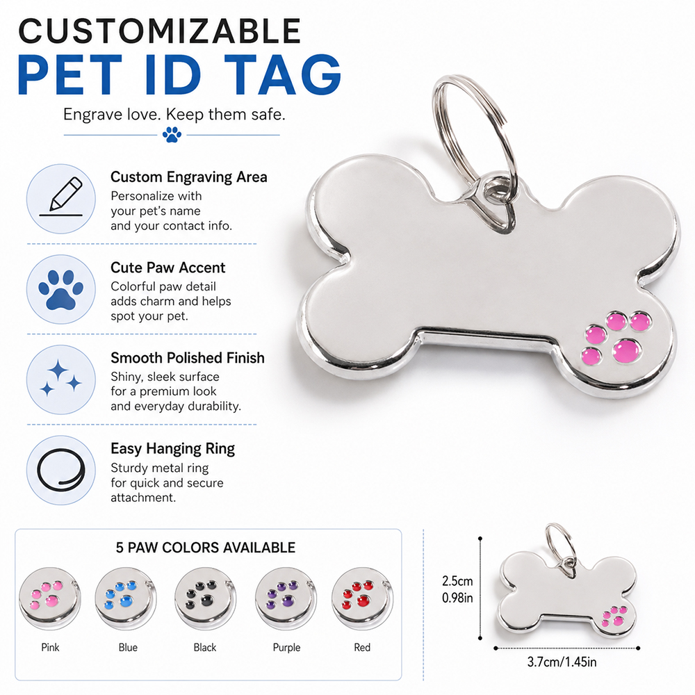 Etiqueta de Identificação Pers - Pet Portrait Custom avaliação e preço