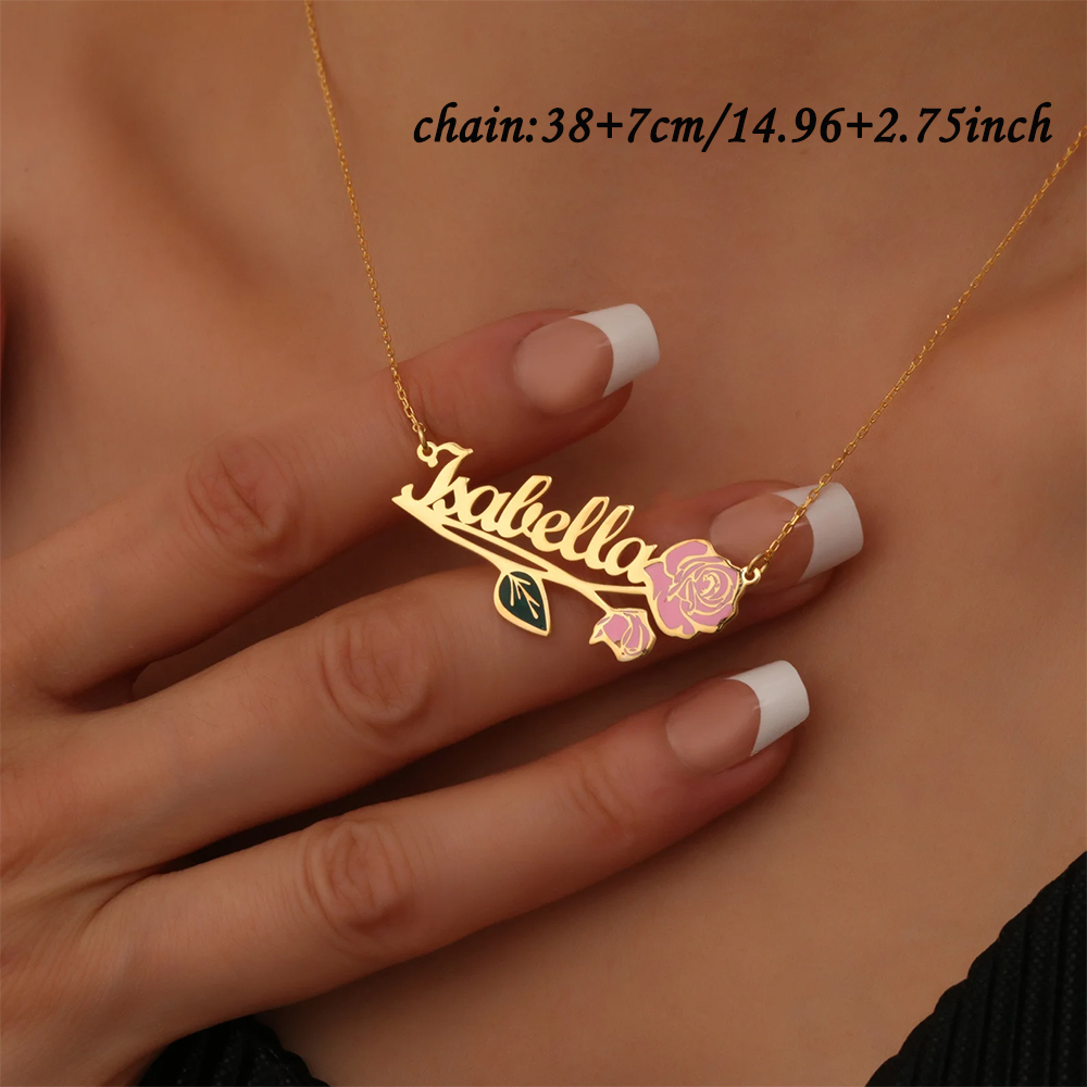 Colar personalizado com nome e - Name Necklace Custom avaliação e preço