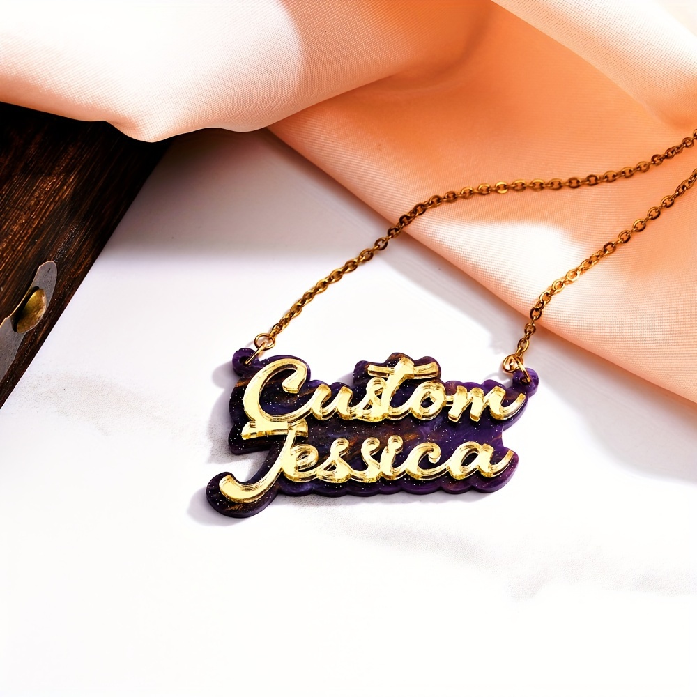 Colar de nome personalizado em - Name Necklace Custom avaliação e preço