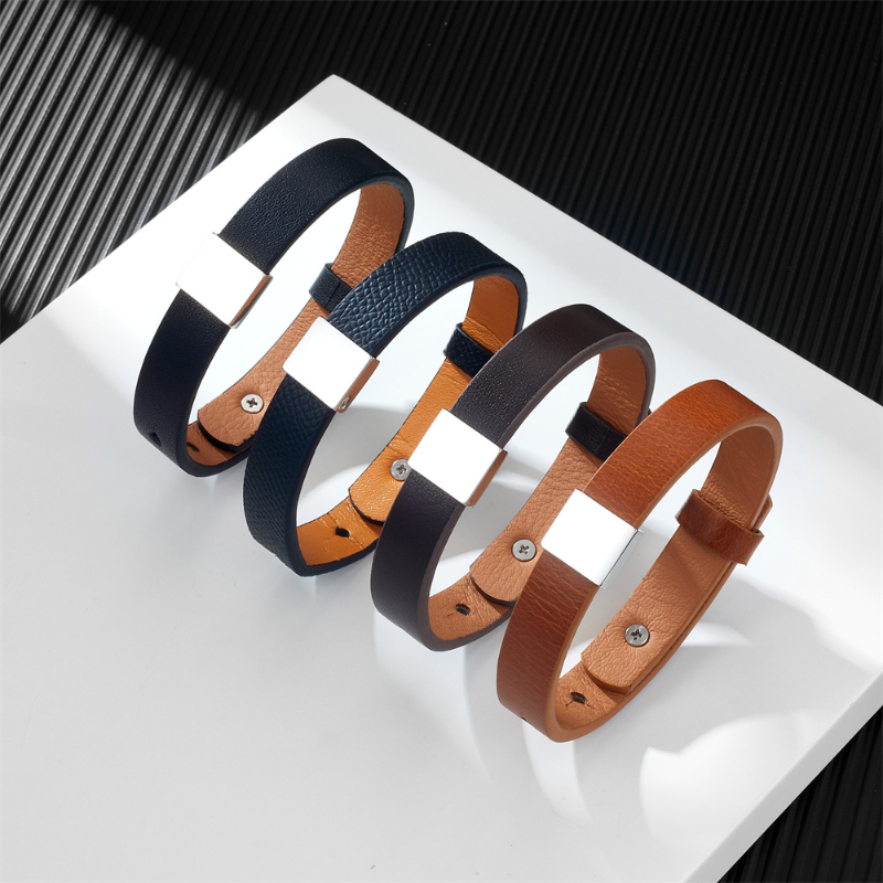 Pulseira De Couro Genuíno Ajus - Coordinates Bracelet avaliação e preço