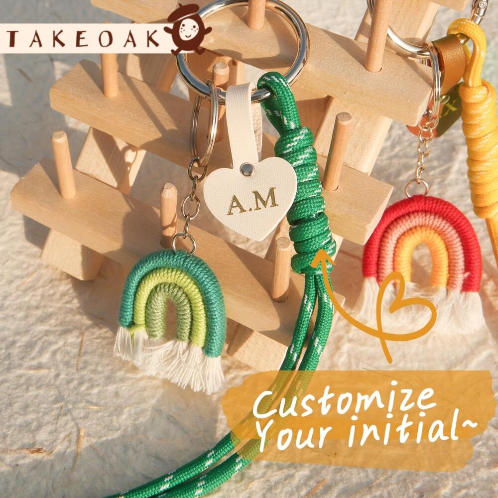 Etiqueta de Couro Personalizad - Monogram Keychain Leather avaliação e preço
