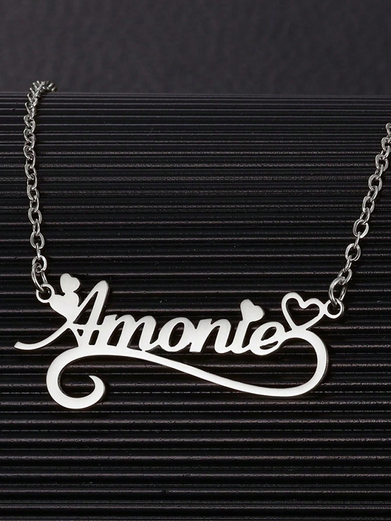 Nome personalizado Colares Cor - Name Necklace Custom avaliação e preço