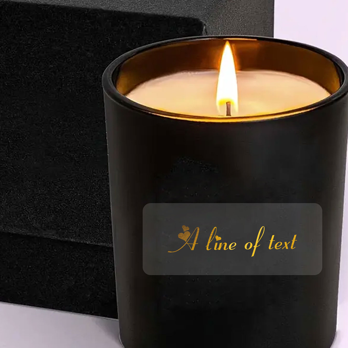 Adesivos Retangulares Transpar - Personalised Candle Label avaliação e preço