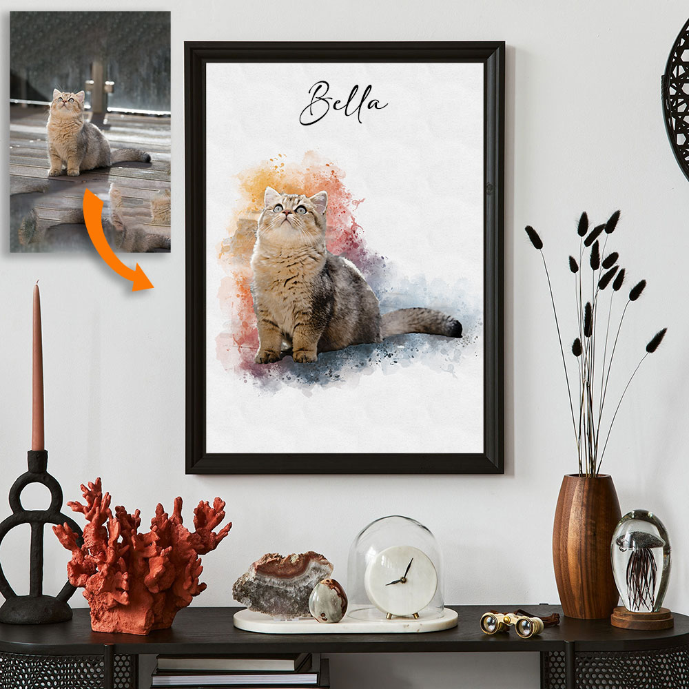 Retrato de animal de estimação - Pet Portrait Custom avaliação e preço