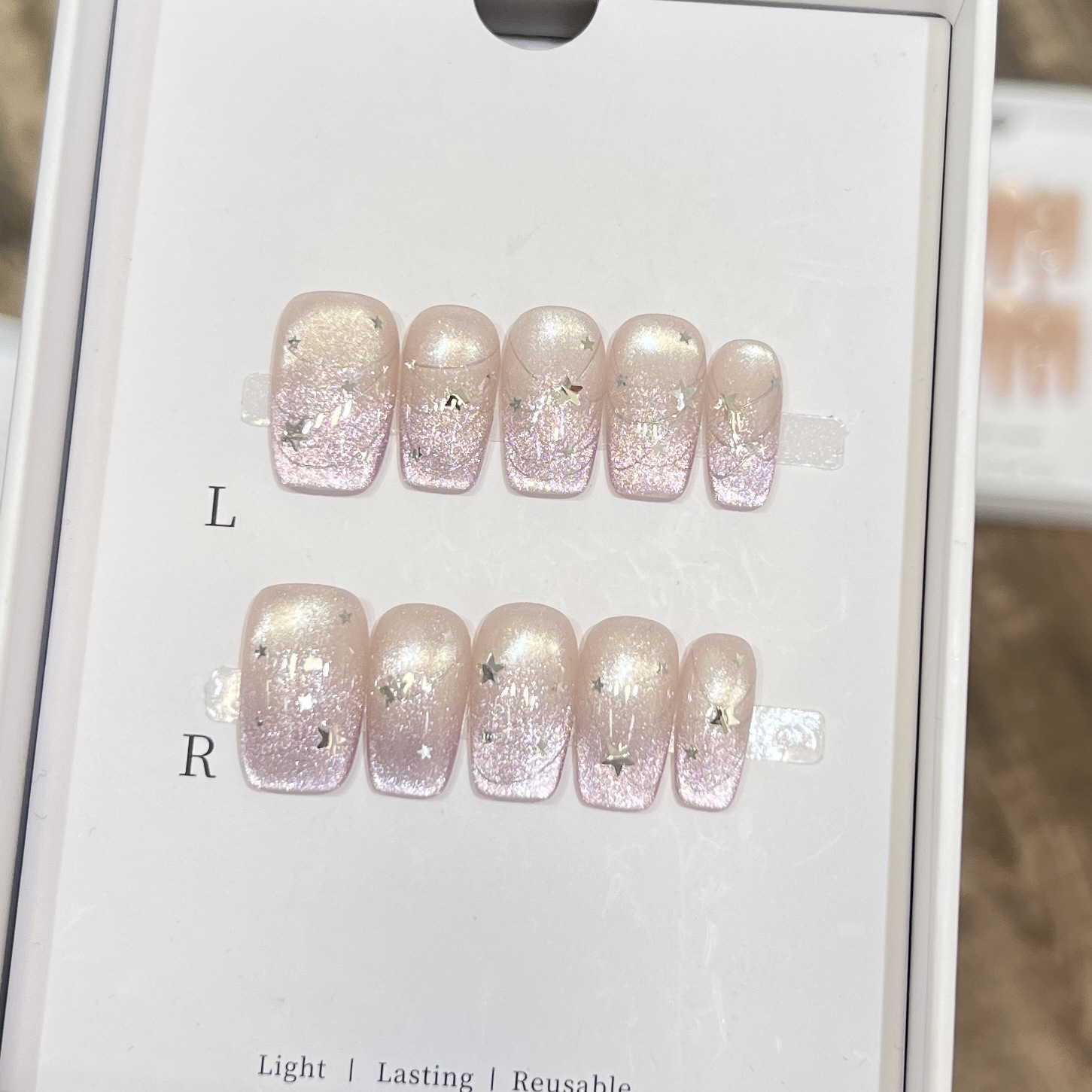 10 peças de unhas postiças cur - Pressed Flower Art avaliação e preço