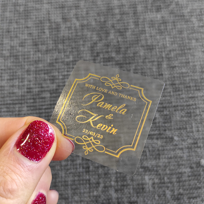 Adesivos transparentes persona - Personalised Candle Label avaliação e preço