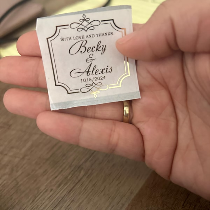Adesivos transparentes persona - Personalised Candle Label avaliação e preço