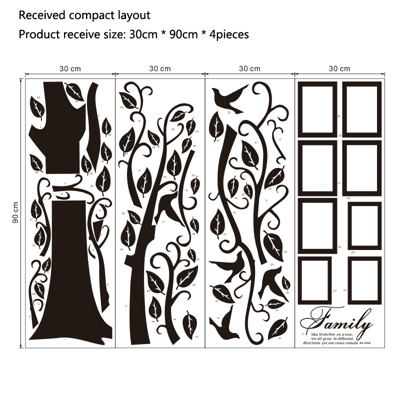 Adesivos de Parede em PVC Gran - Family Tree Print avaliação e preço
