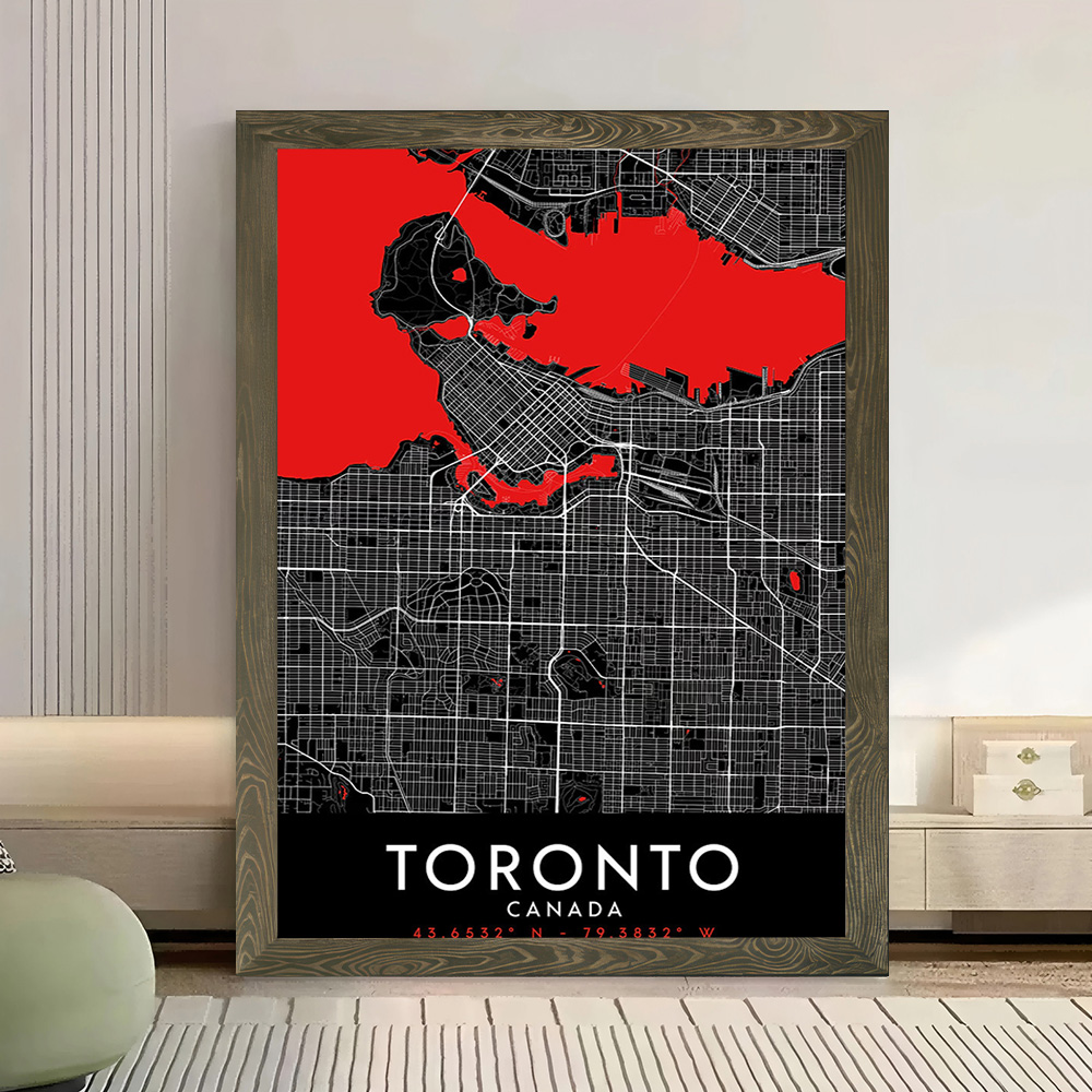Pôster de Arte em Tela Toronto - Custom Map Poster avaliação e preço