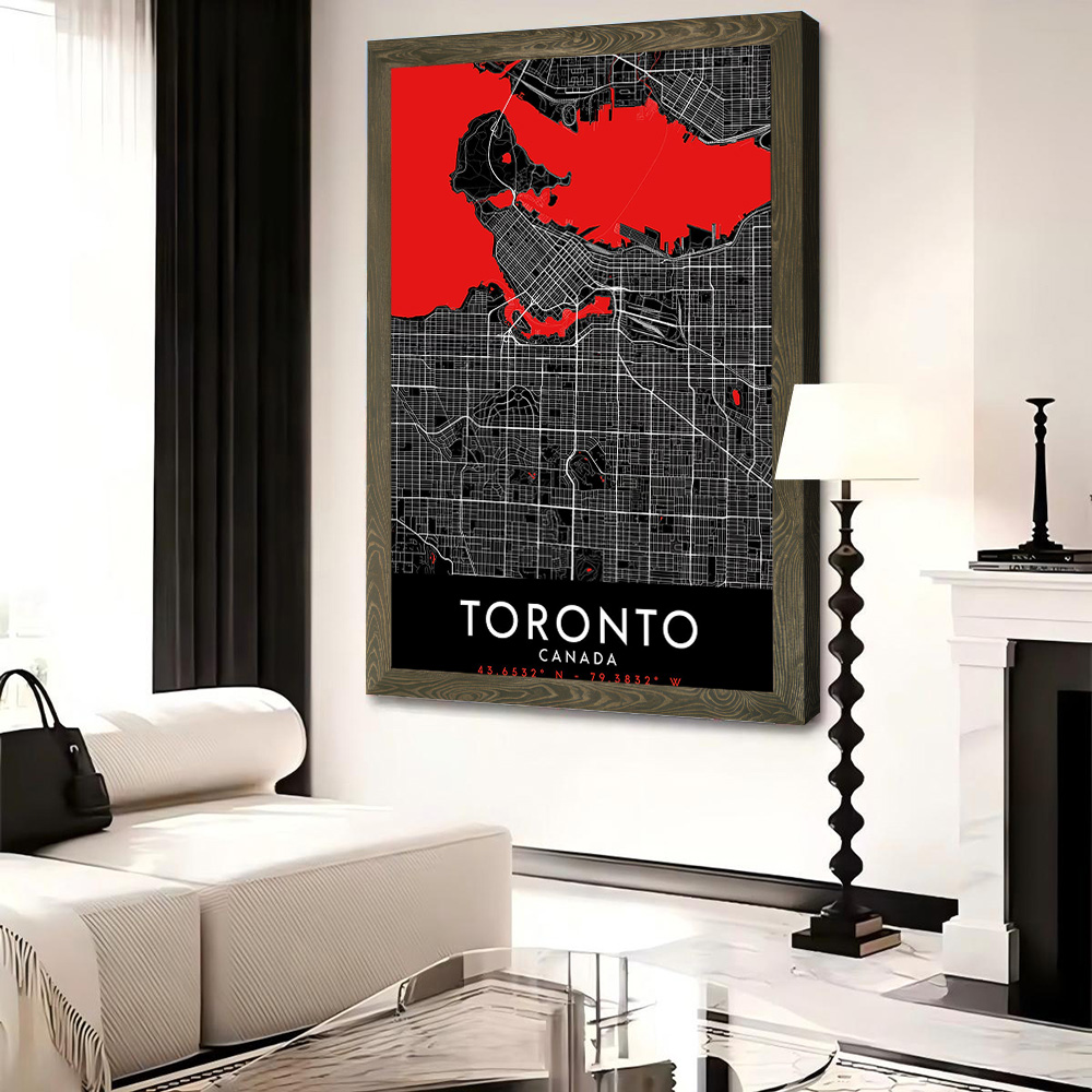 Pôster de Arte em Tela Toronto - Custom Map Poster avaliação e preço