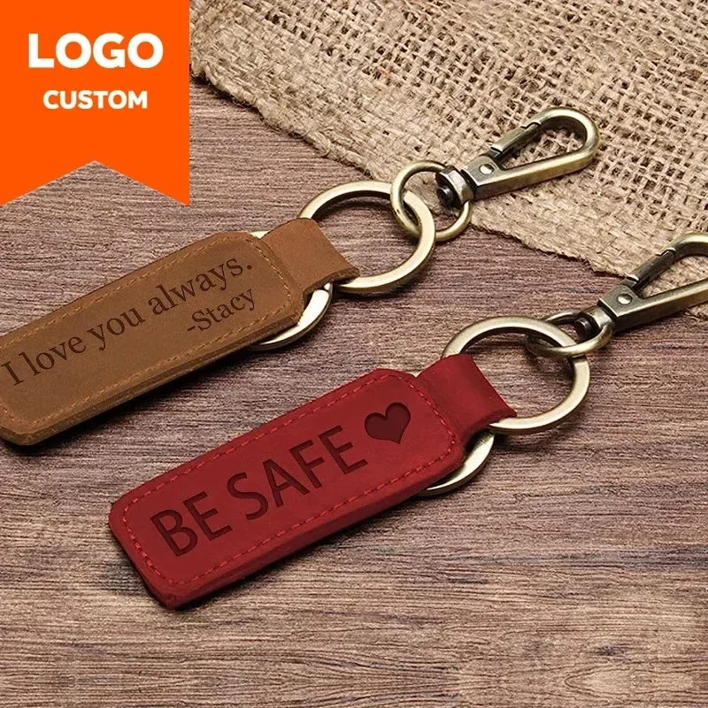 Chaveiro de couro com logotipo - Initial Ring Custom avaliação e preço