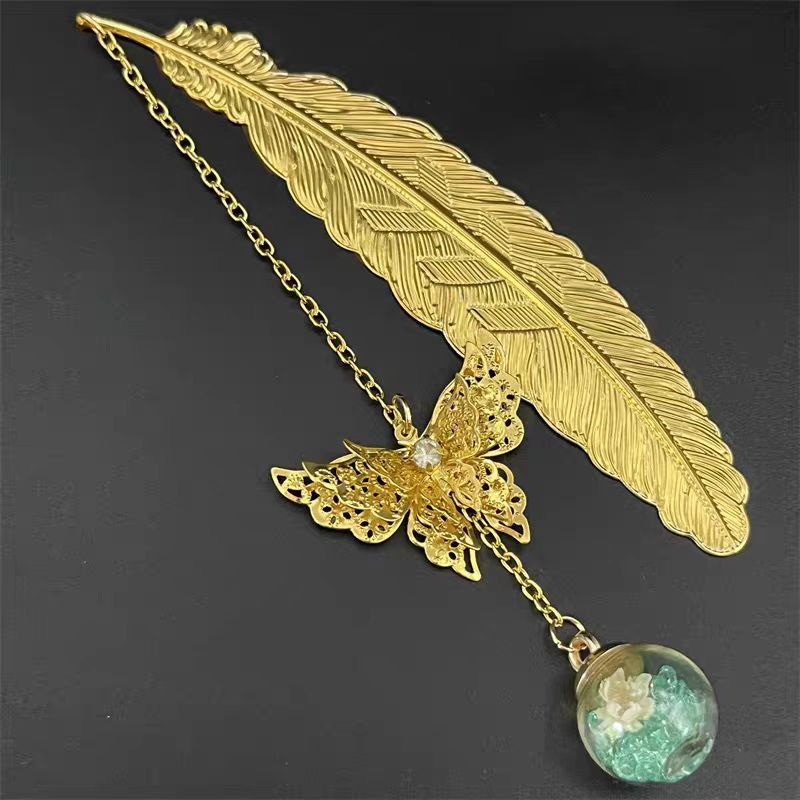 Marcador de Página de Metal Es - Dried Flower Bookmark avaliação e preço