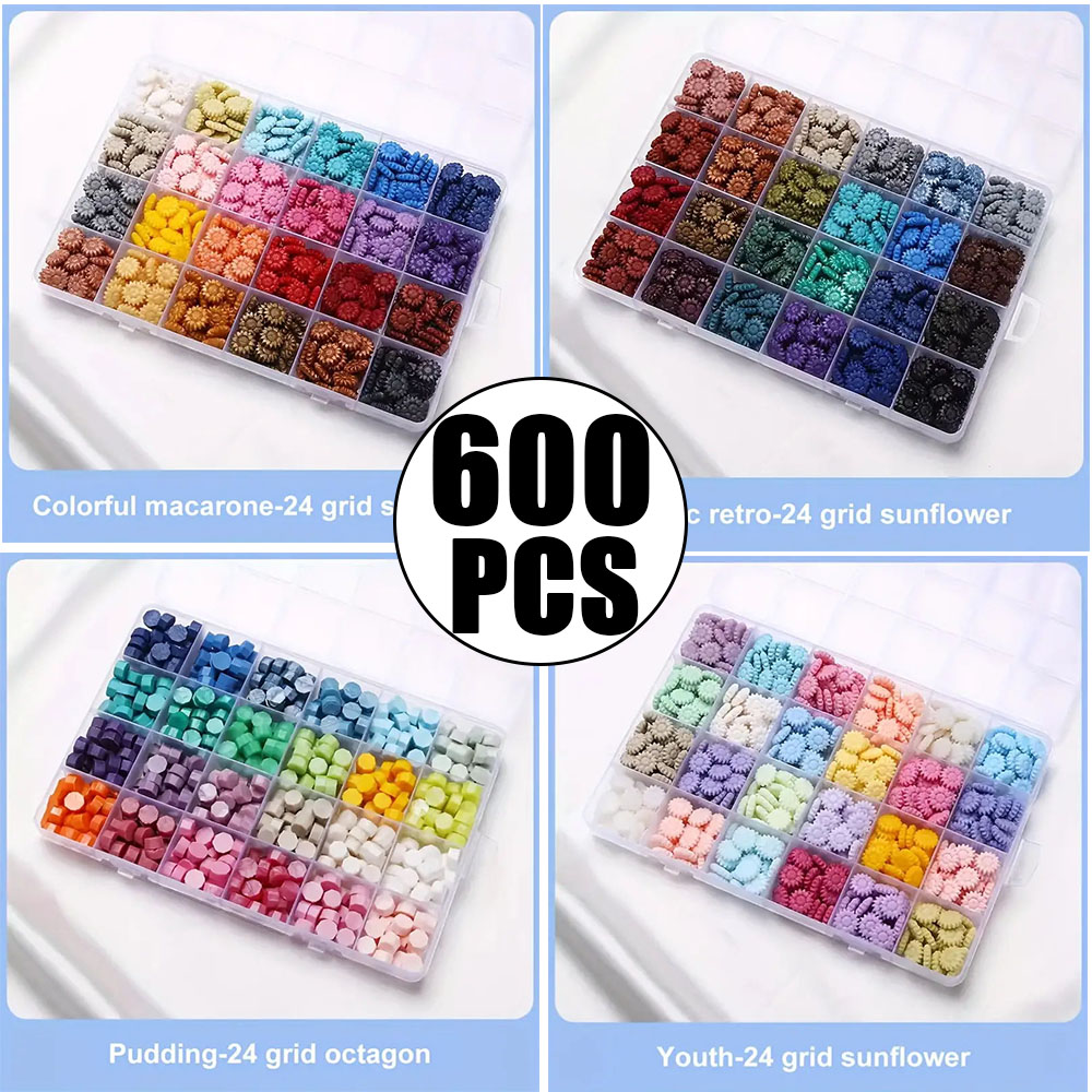 600 Peças de Pérolas de Cera p - Wax Seal Letter Kit avaliação e preço