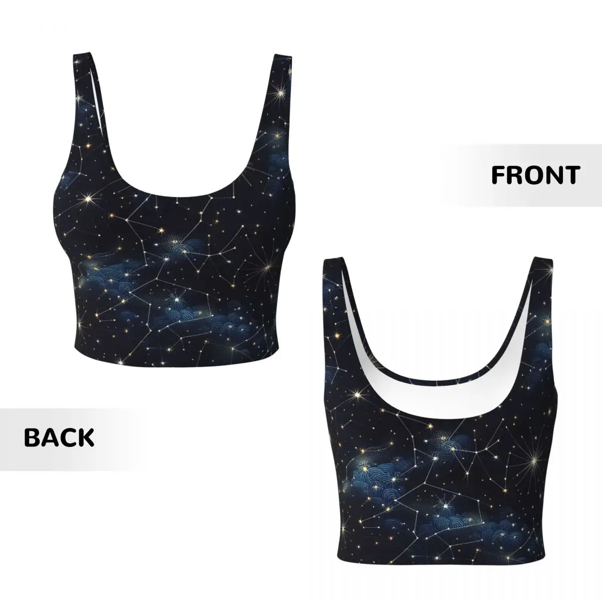 Top de Ginástica Feminino com  - Custom Night Sky avaliação e preço