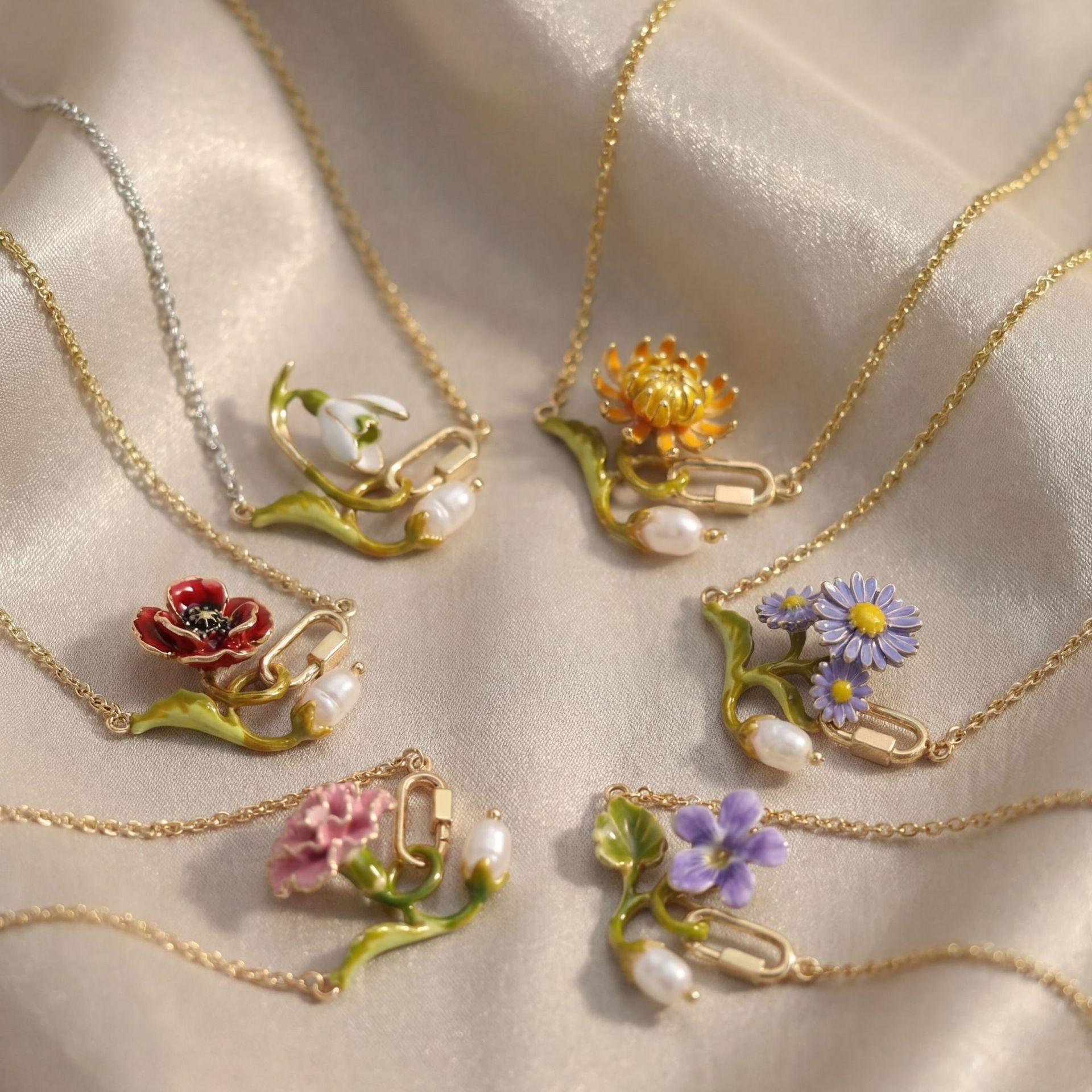 Colar de Flor do Mês de Nascim - Birth Flower Necklace avaliação e preço