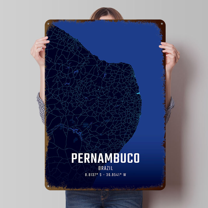 Mapa da cidade da meia-noite d - Custom Map Poster avaliação e preço