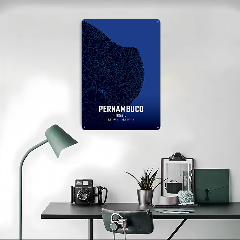 Mapa da cidade da meia-noite d - Custom Map Poster avaliação e preço