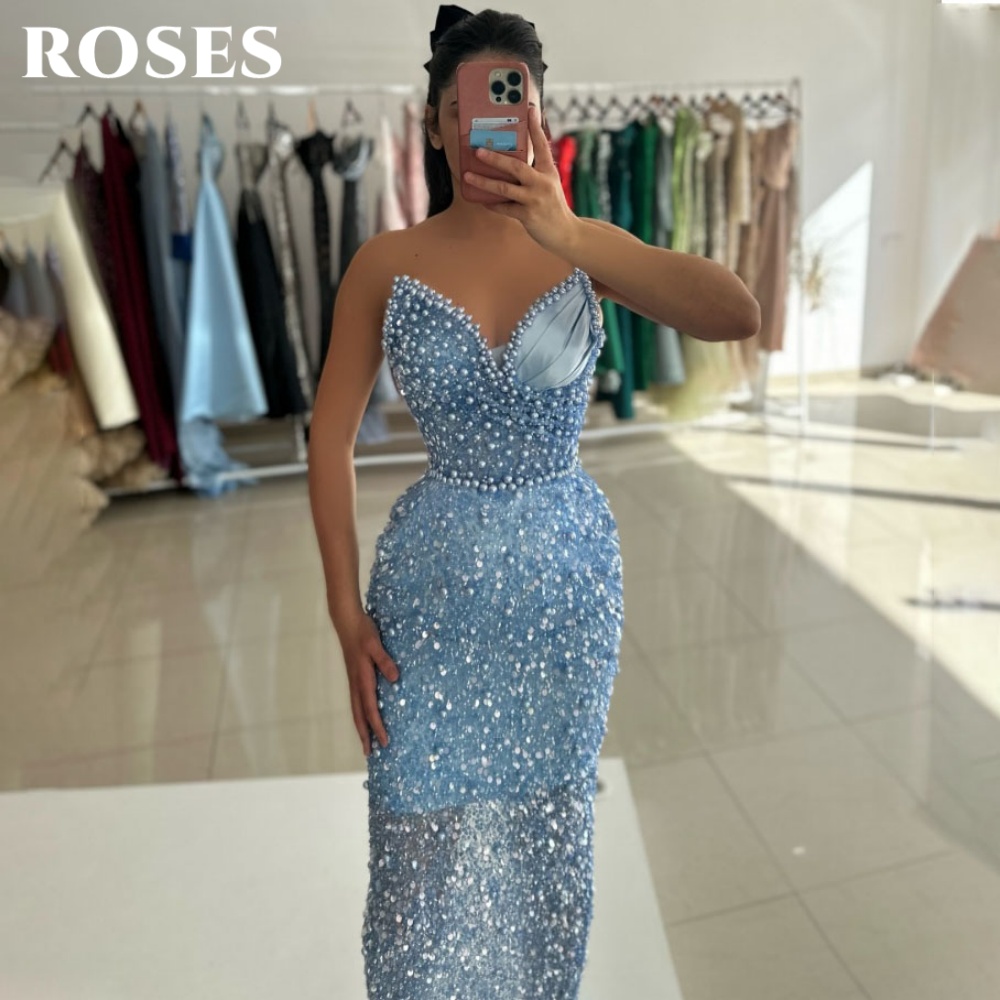 Vestido de Festa Glamouroso Az - Custom Night Sky avaliação e preço