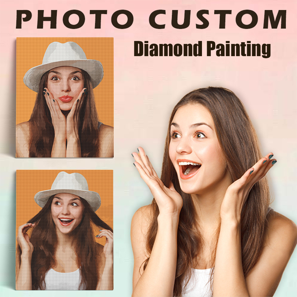 Pintura em Diamante Redondo Co - Photo Mosaic Print avaliação e preço