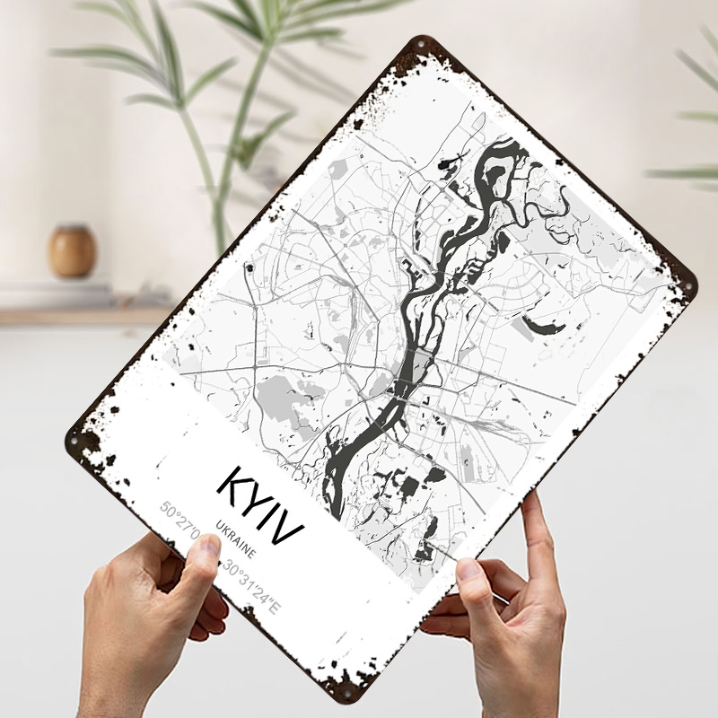 Mapa da Cidade de Kiev Impress - Custom Map Poster avaliação e preço