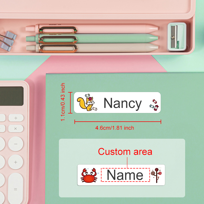 Adesivos de nome personalizado - Personalized Name Box avaliação e preço