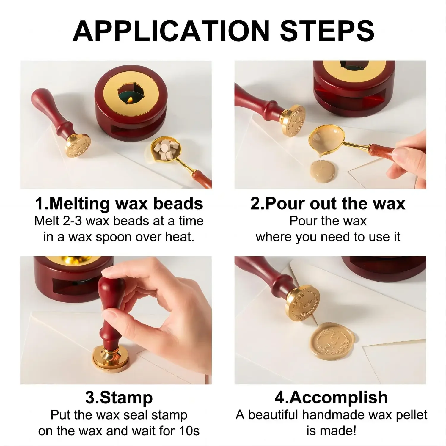 Kit de selo de cera personaliz - Wax Seal Letter Kit avaliação e preço
