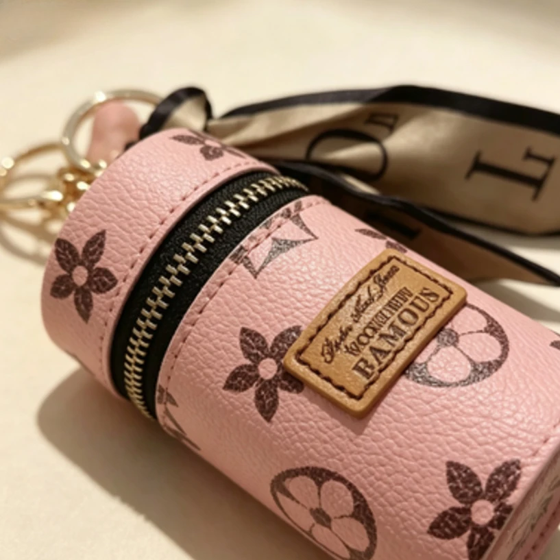 Bolsa Cilíndrica Mini para Bat - Monogram Keychain Leather avaliação e preço