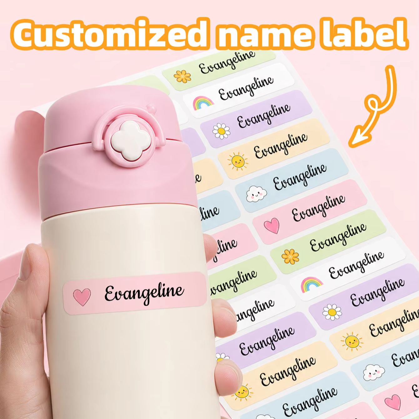 1-300PCS Adesivos Personalizad - Personalized Name Box avaliação e preço